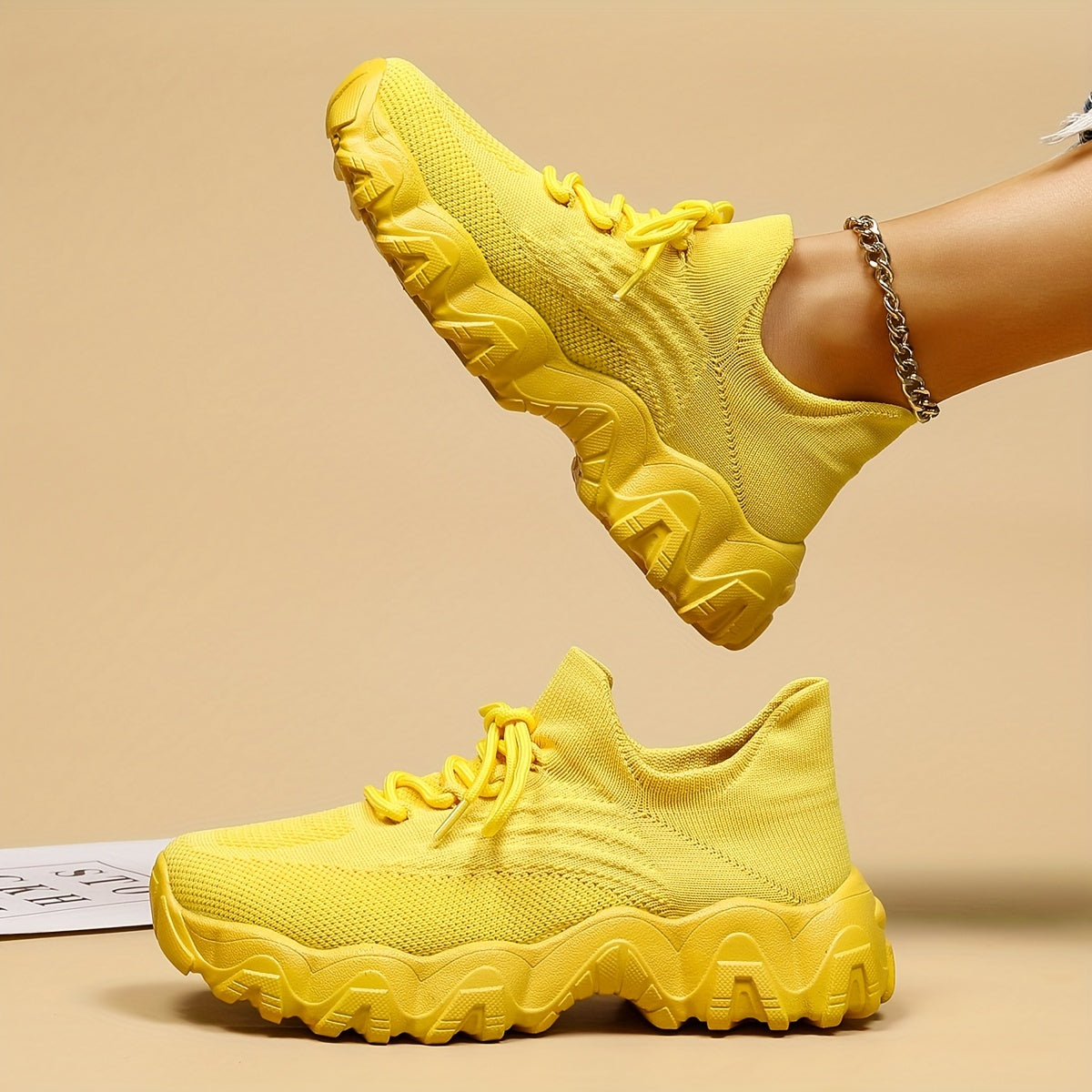 Women'S Casual Sports Sneakers, Striped Low Top Slip-On Shoes with Round Toe, Non-Slip Rubber Sole, Fabric Upper & Inner, All-Season Spring Footwear