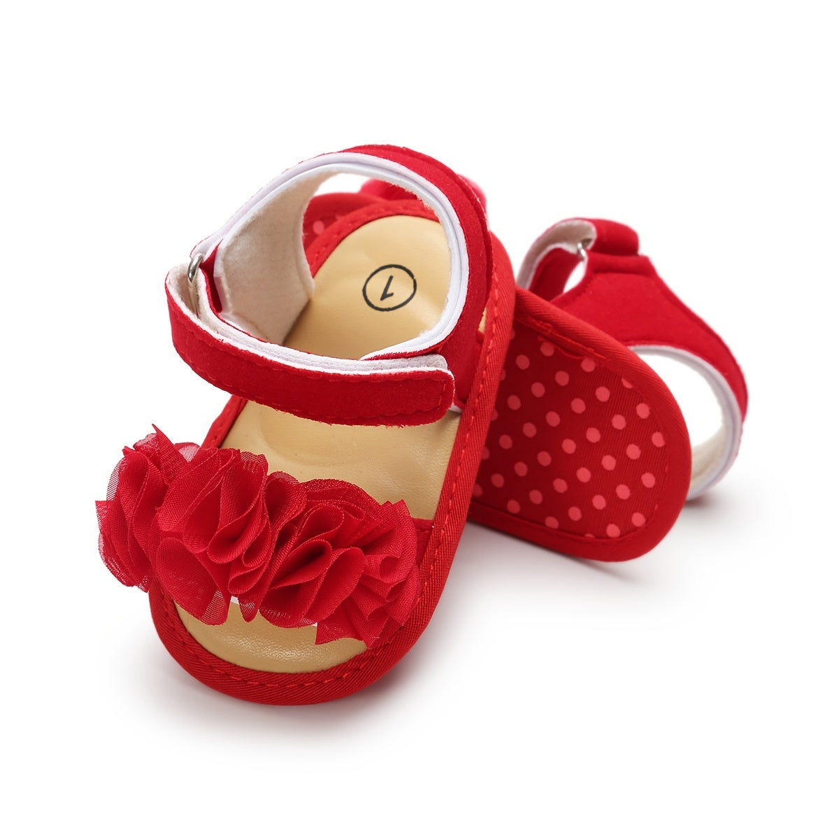 Adorable Baby Girl's Floral Sandals - Breathable, Comfortable, and Durable Open-Toe Shoes for Newborn, Infant, and Toddler's First Steps, Perfect for Spring, Summer, Beach, and Outdoor Activities