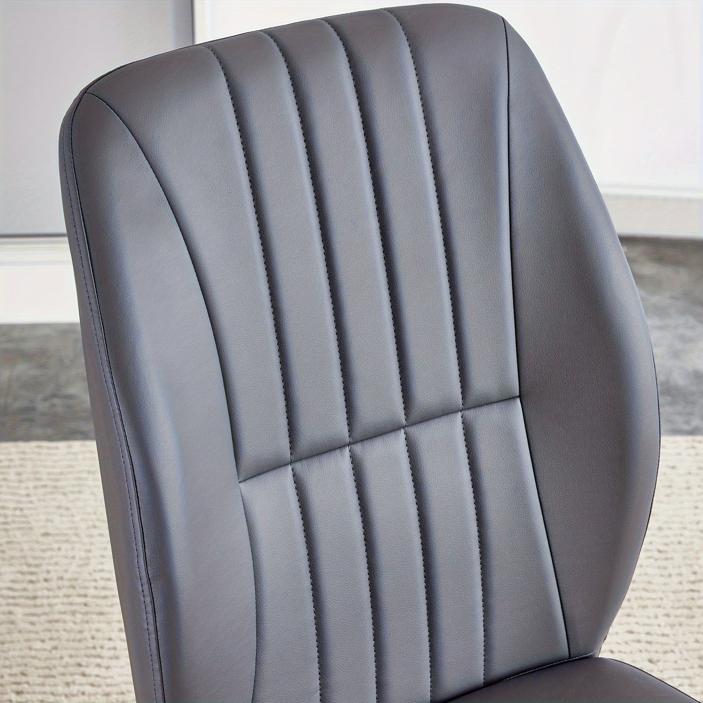 Table And Chair Set, Modern Dining Set Table And 4 Chairs, Grey Faux Marble Dining Table Set For 4, Dining Room Table Set And 4 PU Leather Upholstered Dining Chairs, Large Dinner Table Set.