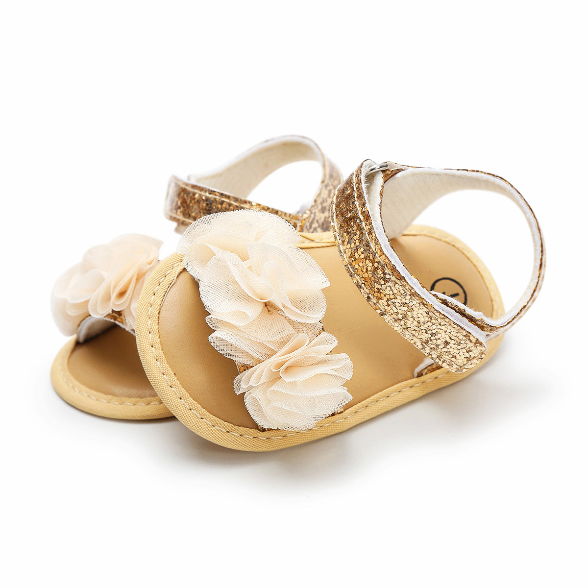 Adorable Baby Girl's Floral Sandals - Breathable, Comfortable, and Durable Open-Toe Shoes for Newborn, Infant, and Toddler's First Steps, Perfect for Spring, Summer, Beach, and Outdoor Activities