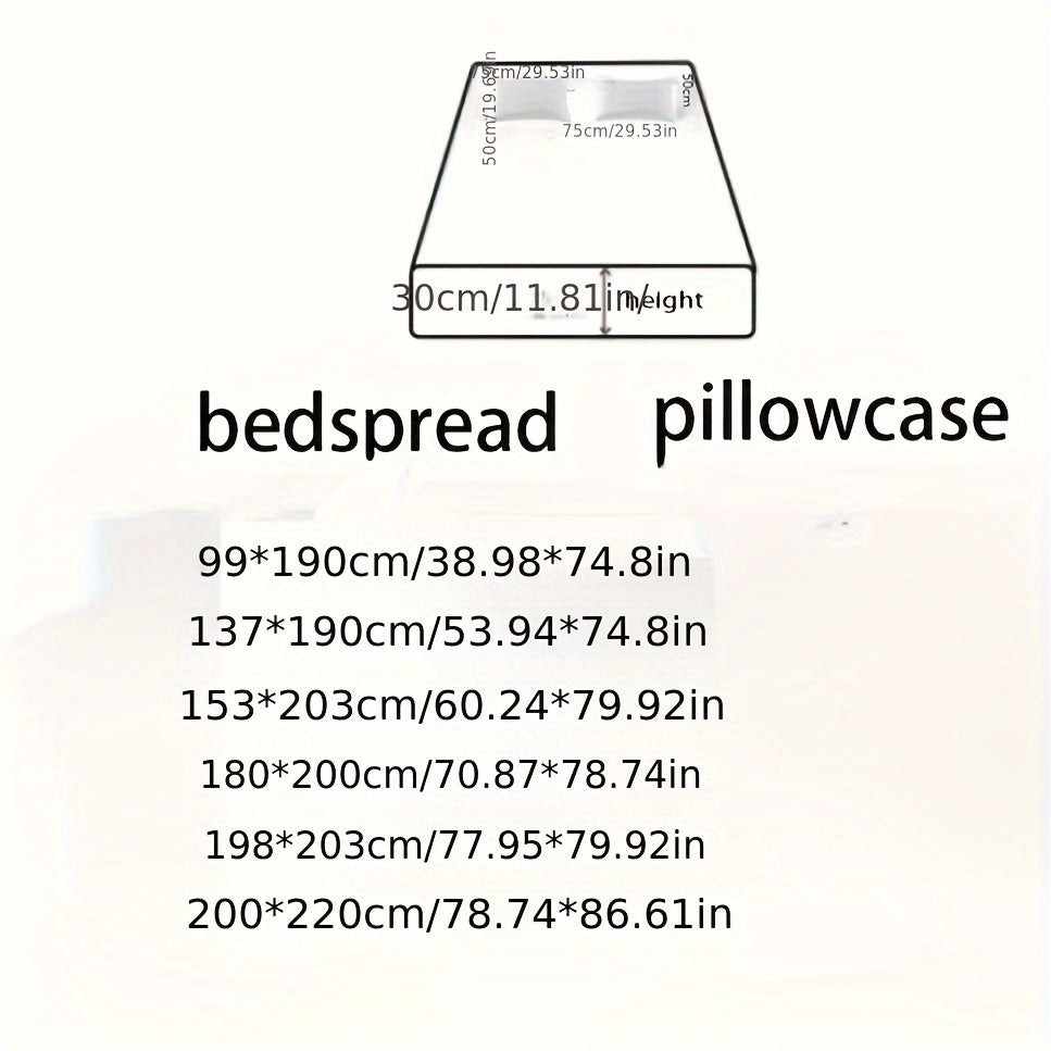 Harrods Experience Luxurious Woven Polyester Bed Sheet Set with Two Pillowcases, Machine Washable, All-Season Durable & Tear-Resistant Flat Net Printed Design - Fitted Sheet with Elastic Corners 11.81-13.39inch Deep