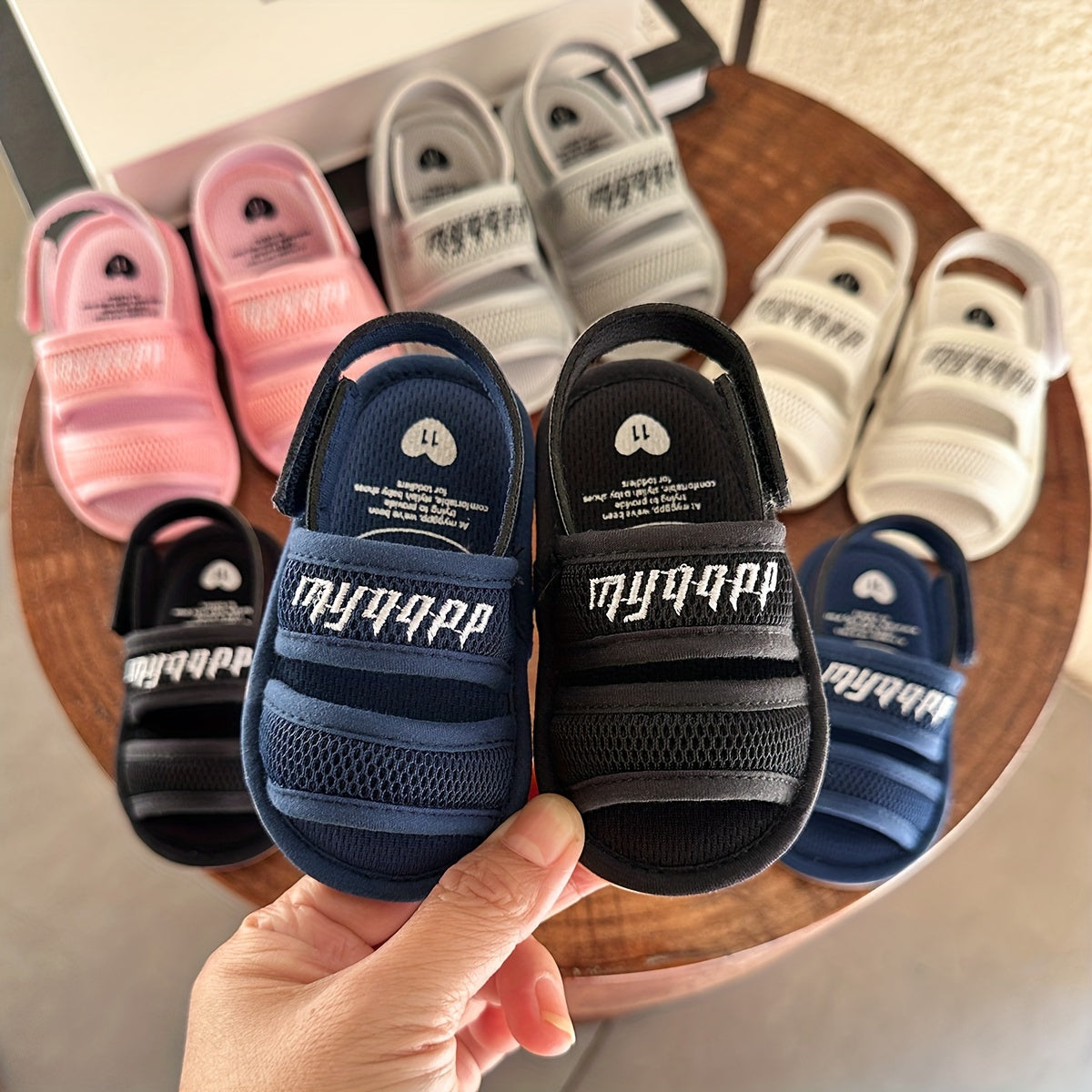 Baby Girls Boys Mesh Breathable Sandals New Soft Crib Shoes First Walker Shoes Beach Shoes For Newborn Infant, Spring And Summer