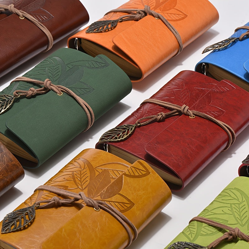 1 Vintage-Style Notebook with 75 Sheets of Kraft Paper Inside - A Unique Surprise Gift