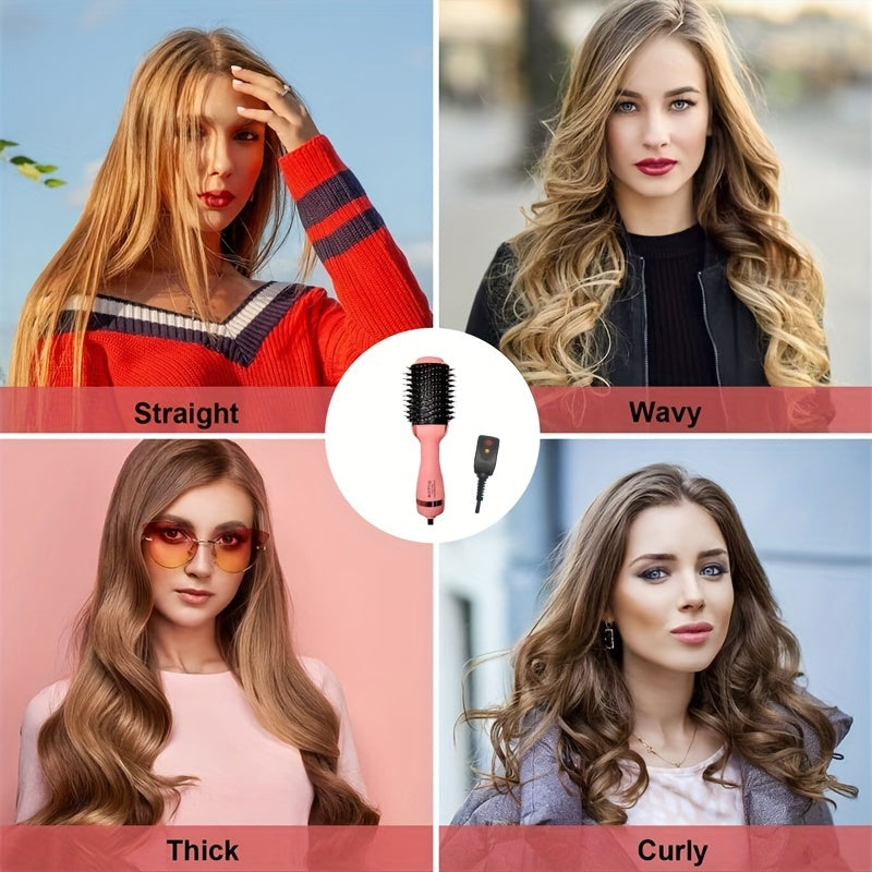 Multifunctional Hot Air Comb Three-in-One Hair Comb Curler Dry and Wet Use Without Damaging Hair Quality