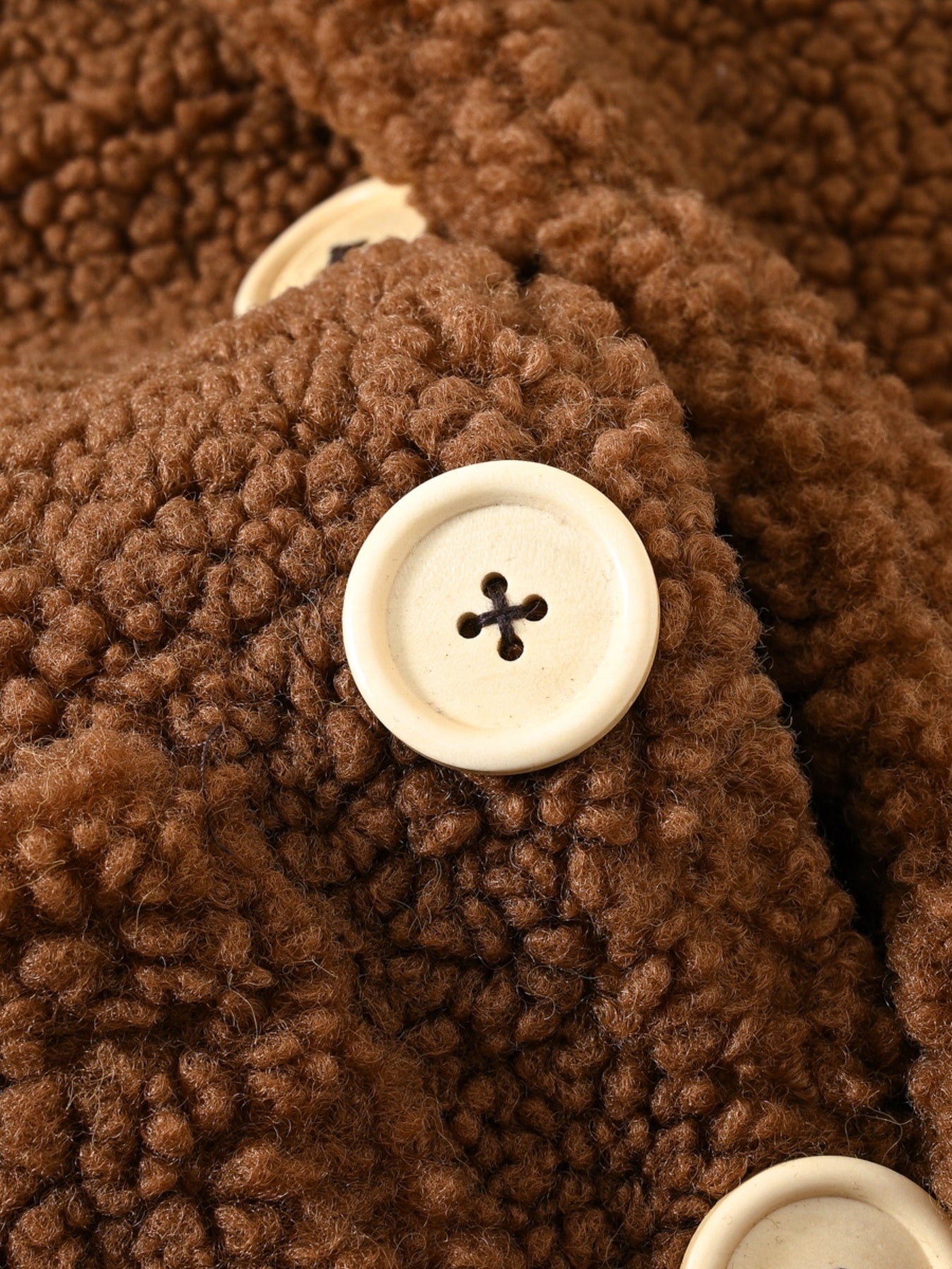 Girls' Cozy Fleece Jacket - Two-Tone Color Block with Plush Lining, Long Sleeves & Button Front, Casual Korean Style Winter Outerwear for Youngsters, Youngsters'S Winter Jacket | Buttonup Front Jacket | Plush Lining Jacket