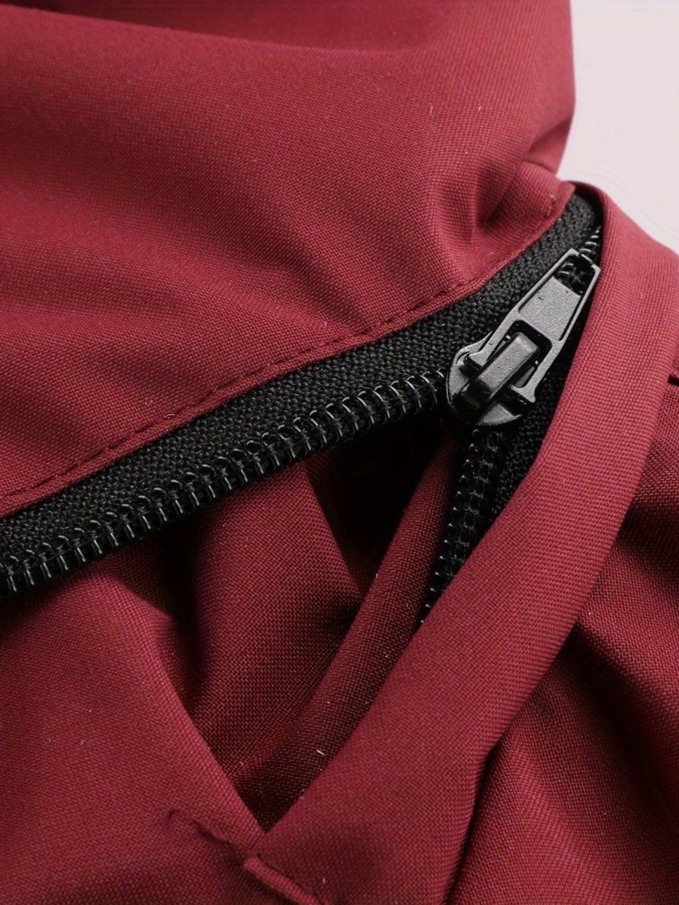 Mens Waterproof Zipper Pocket Hoodie Jacket - Stylish Drawstring Hood, Stretchy Comfort, Water-Repellent for Spring & Fall Outdoors