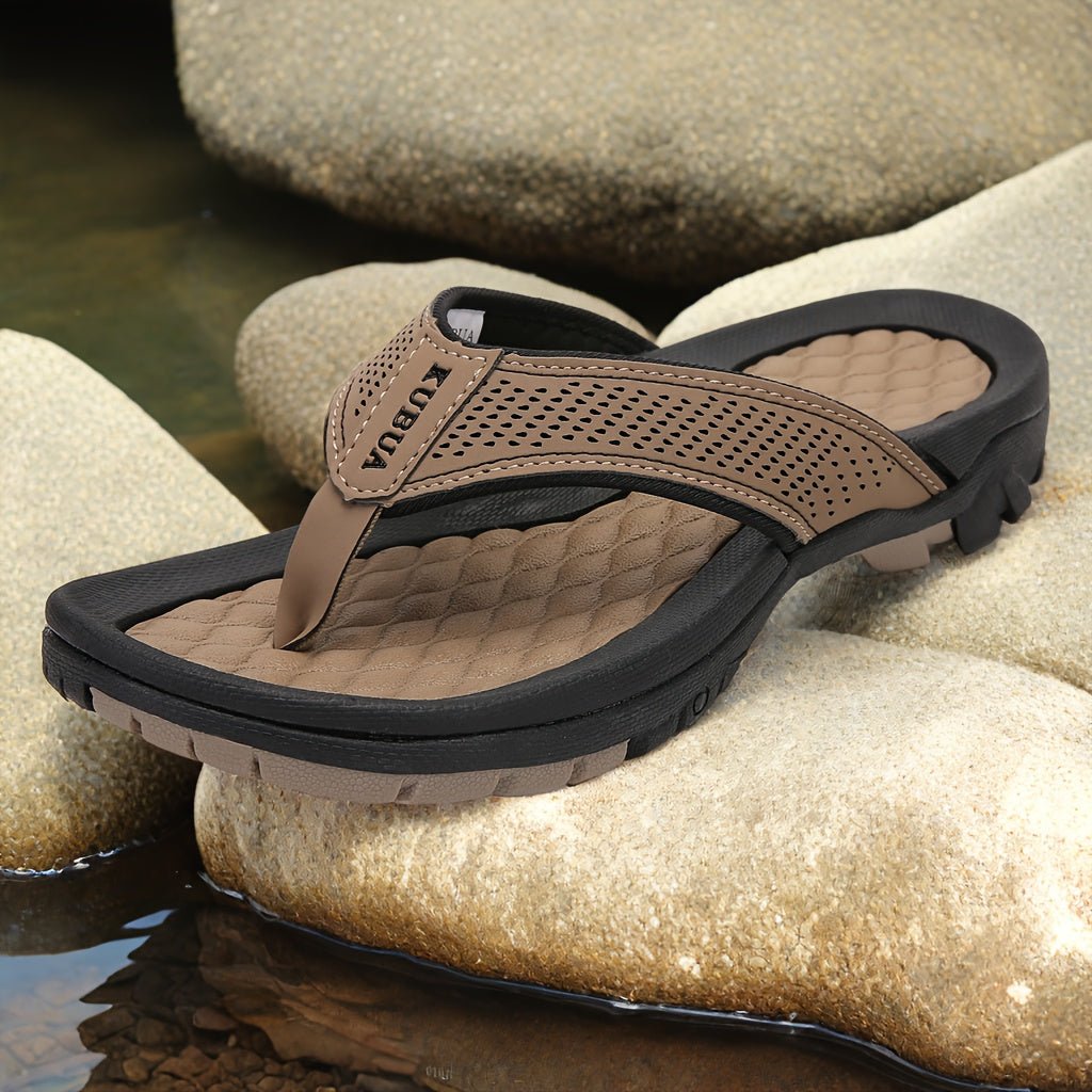 Mens Beach Flip Flops Water Sandals Outdoor Athletic Thong Sandal
