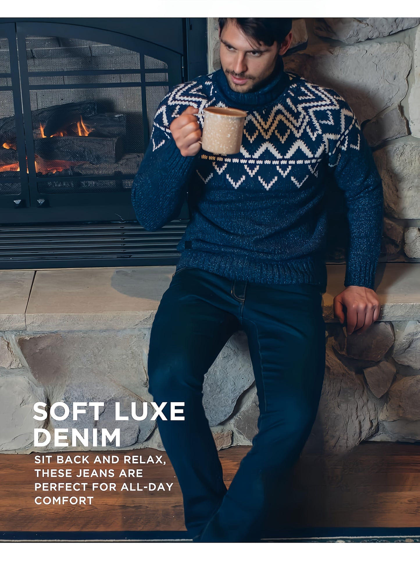 Straight-Leg Jeans, Classic Business Casual Jeans for Men, Denim Pants, Men'S Jeans, Slim-Fit Jeans, Skinny Jeans - Versatile All-Season Jeans, Business Jeans, Stylish Jeans, Regular Fit, Polyester Blend, Machine Washable.