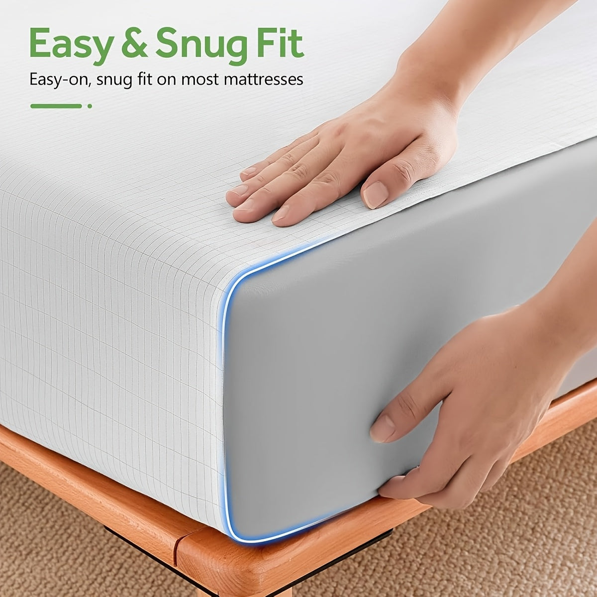 Experience Deep Sleep with 5% Silver Fiber Bed Sheet for All Mattress Sizes - Grounding Exercise Mat, Great Valentine'S Day, Mother'S Day Gifts and Home Health Accessories