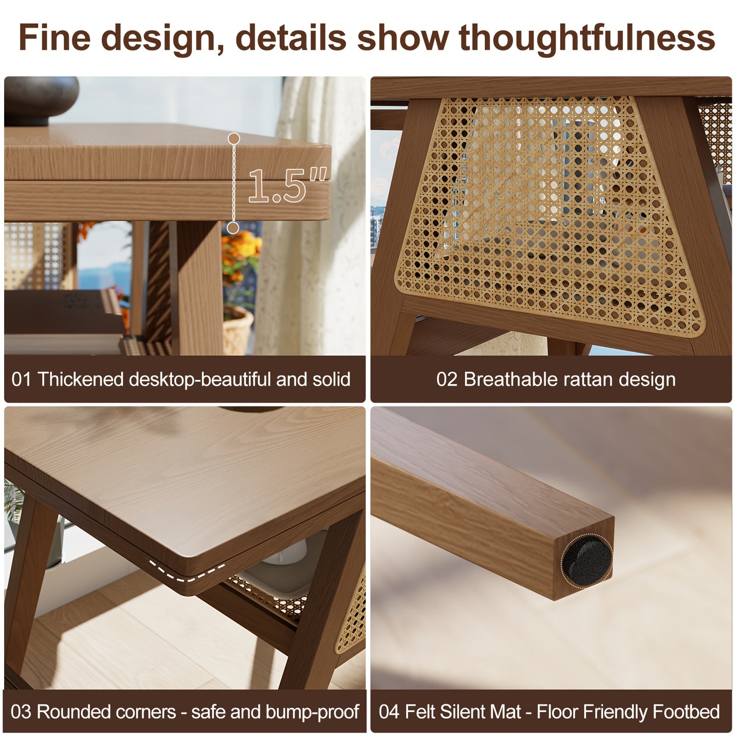 KASLANDI Furniture For Home Small Dining Table Set For 2, Wood Small Kitchen Table For 2 Square, 3pcs Dining Table Set For Dining Room, Living Room, Apartment, Indoor, Walnut, Modern Minimalist Furniture Table And Chair Set