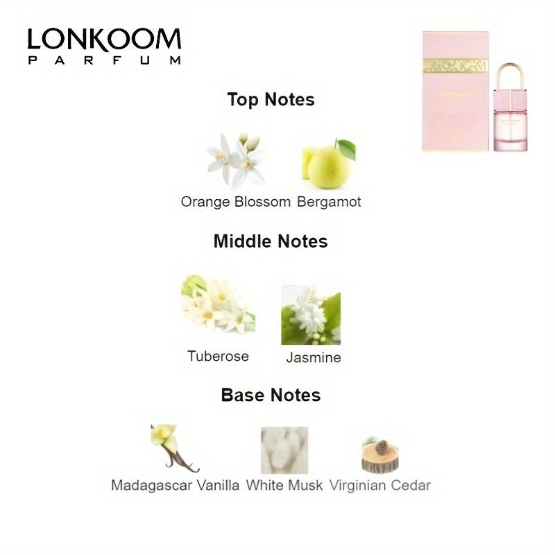 1.69oz/50ml Eau De Parfum Perfume for Women - Long-Lasting, Refreshing Oriental Floral/Floral Fruity Scent with Key Notes, Ideal for Dating, Travel, and Daily Life