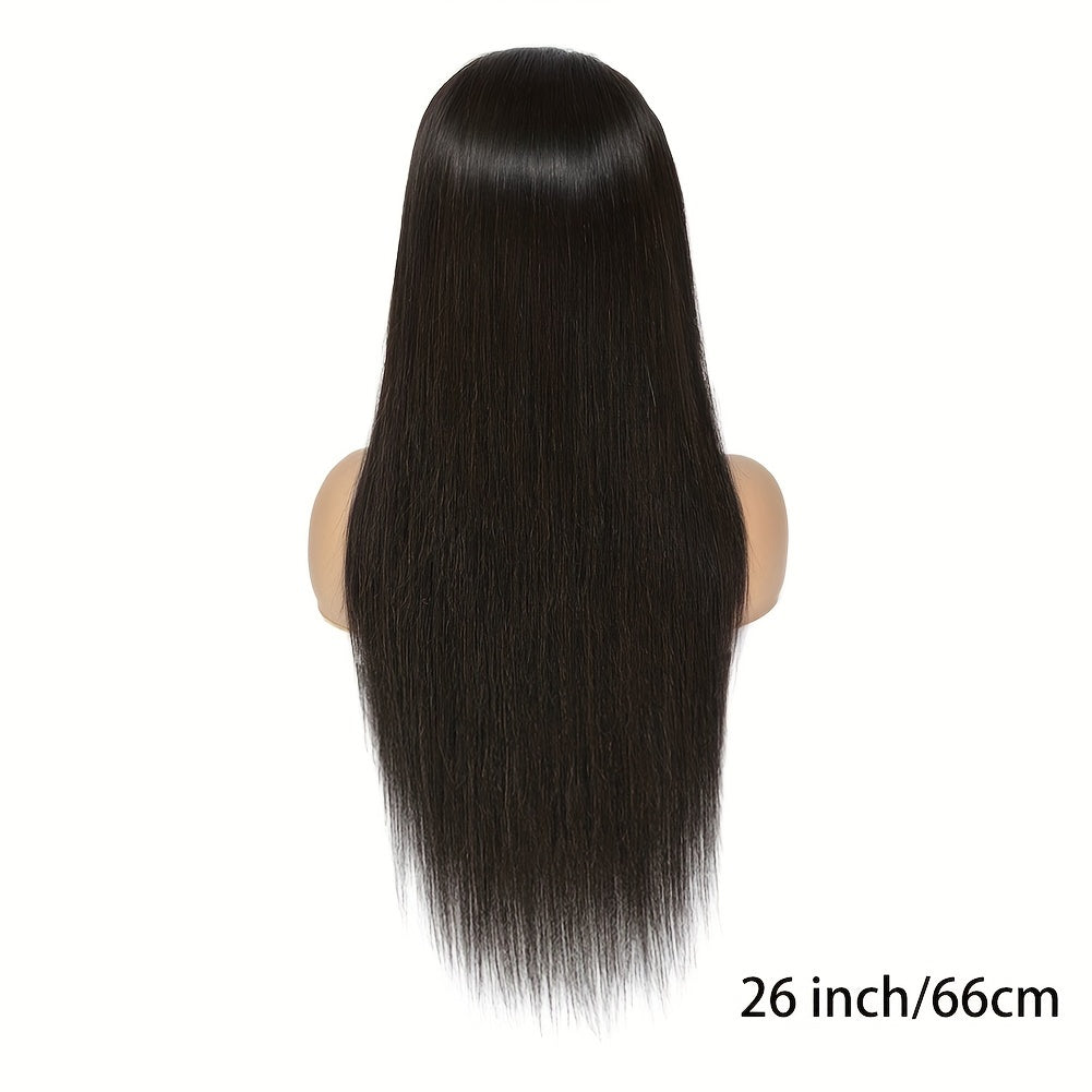 Straight Lace Closure Wig Human Hair Wigs For Women Glueless Wigs Ready To Wear Human Hair Wig 5x5 Transparent Lace Pre Cut Pre Plucked 34 Inch 180%
