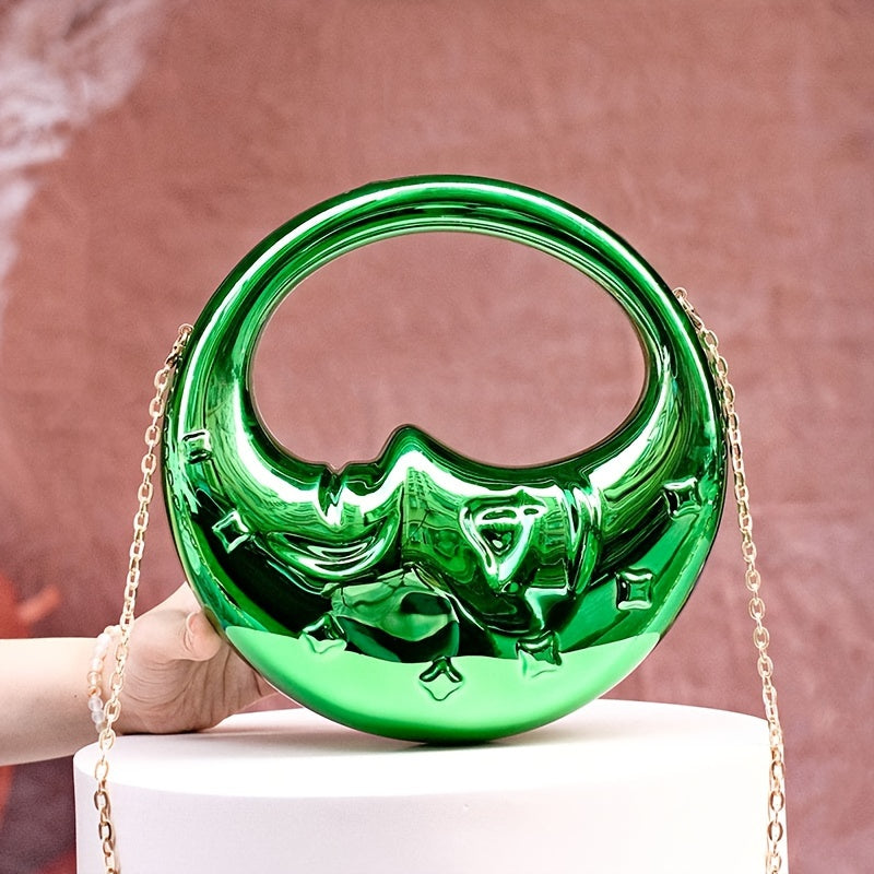 Luxury Women's Party Prom Box Evening Clutch Acrylic Transparent Clutch Waterproof Crossbody Bag Tready Bride Bag, Perfect For Party, Wedding, Dinner/Banquet, Matching With Wedding Dress,Formal Dresses, Prom Dress, Birthday D