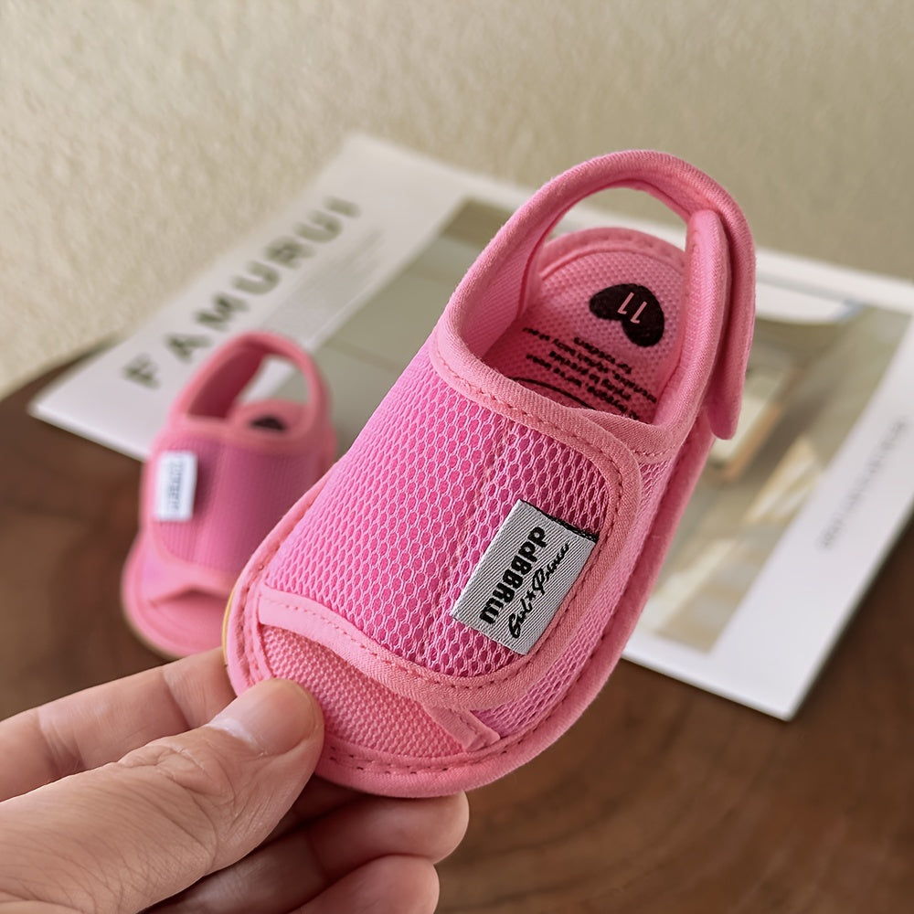 Baby Girls Boys Mesh Breathable Sandals New Soft Crib Shoes First Walker Shoes Beach Shoes For Newborn Infant, Spring And Summer