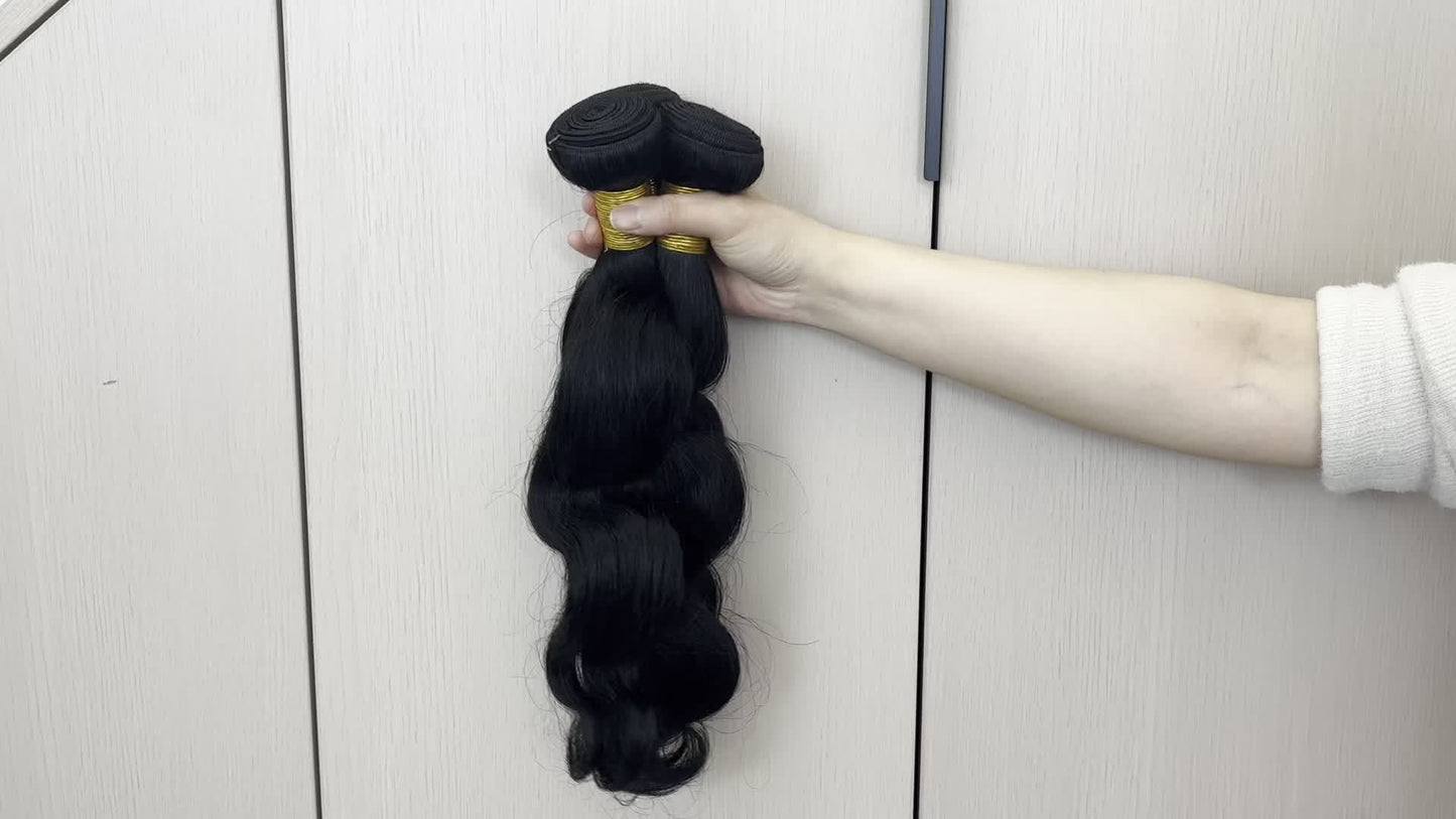 3PCS Body Wave Human Hair Bundles 10A Vietnamese Virgin Human Hair Body Wave Bundles Natural Color 100% Unprocessed Human Hair Weave Extensions