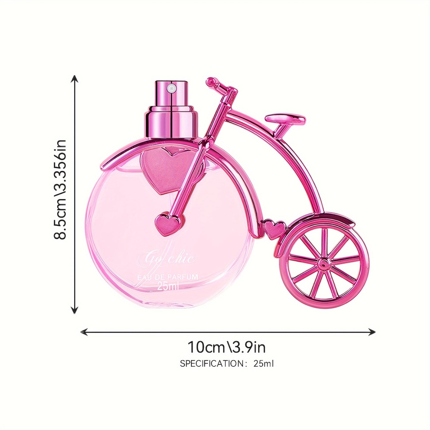 25ML Pink Intense Perfume Bike Styling Refreshing Oriental Floral Fragrance Parfum Spray with Gift Box Package Lasting and Charming Personal for Women