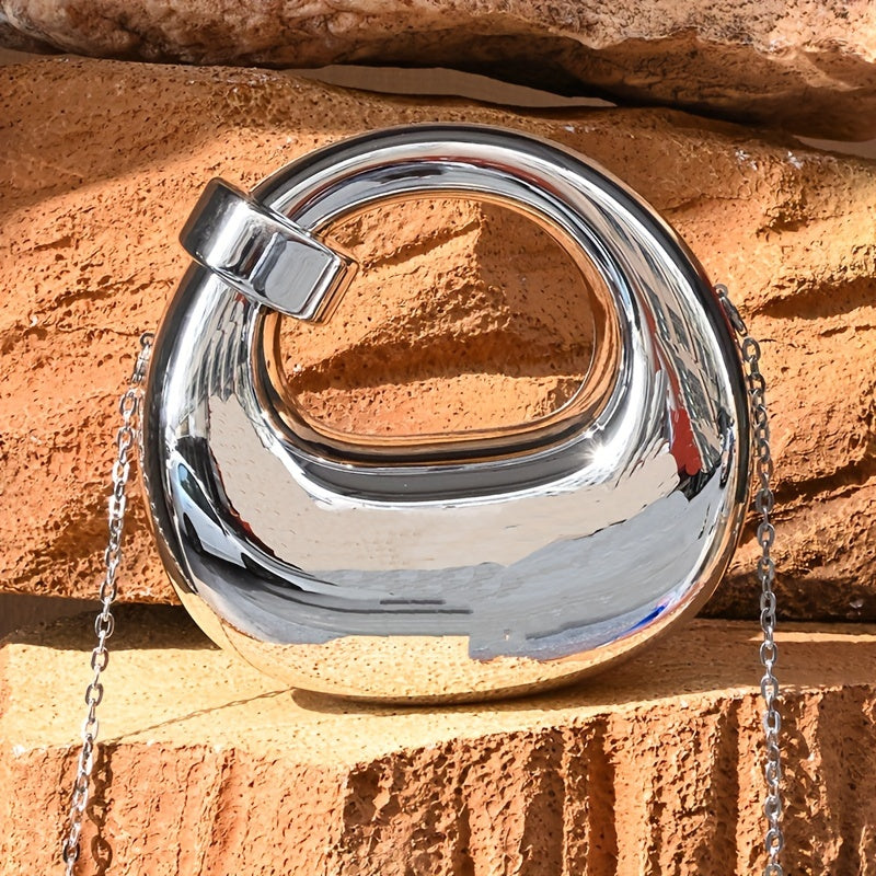 [Transparent Waterproof Party Clutch Bag] Luxury Women's Party Prom Box Evening Clutch Acrylic Transparent Clutch Waterproof Crossbody Bag Tready Bride Bag, Perfect For Party, Wedding, Dinner/Banquet, Matching With Wedding Dr