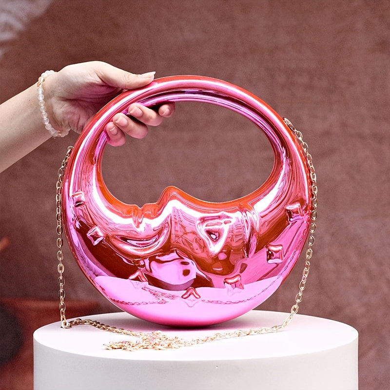 Luxury Women's Party Prom Box Evening Clutch Acrylic Transparent Clutch Waterproof Crossbody Bag Tready Bride Bag, Perfect For Party, Wedding, Dinner/Banquet, Matching With Wedding Dress,Formal Dresses, Prom Dress, Birthday D