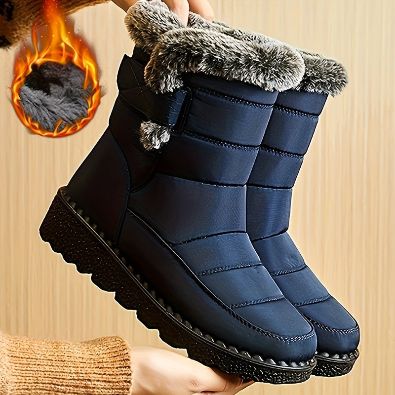 Winter Boots for Women New Long Plush Snow Boots Woman Platform Ankle Boots Warm Shoes