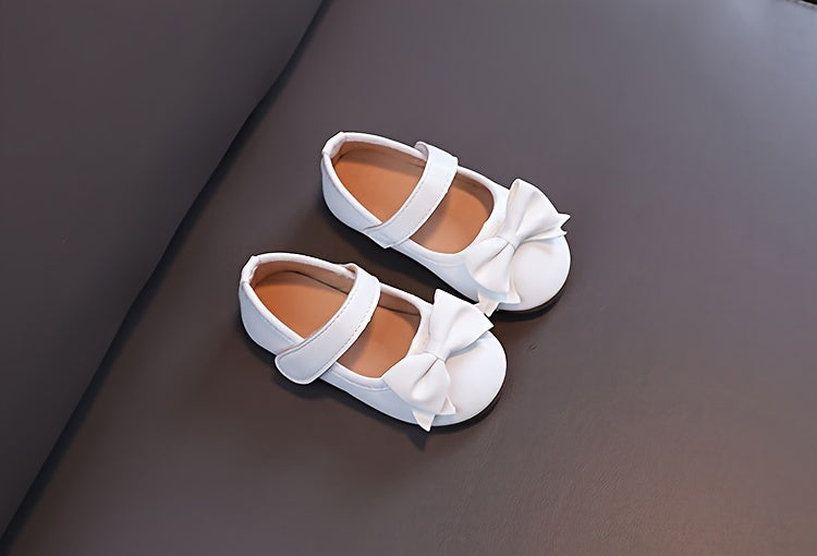 [Mary Jane | Soft] Soft Non-slip Mary Jane Flats | Girls Shoes Princess Shoes with Bow Decor