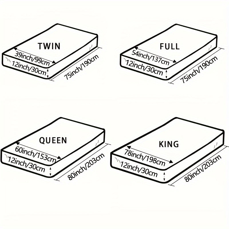 1pc Waterproof Fitted Sheet, Soft Comfortable Polyester Bedding Fitted Sheet, For Bedroom, Guest Room, With Deep Pocket, Fitted Bed Sheet Only