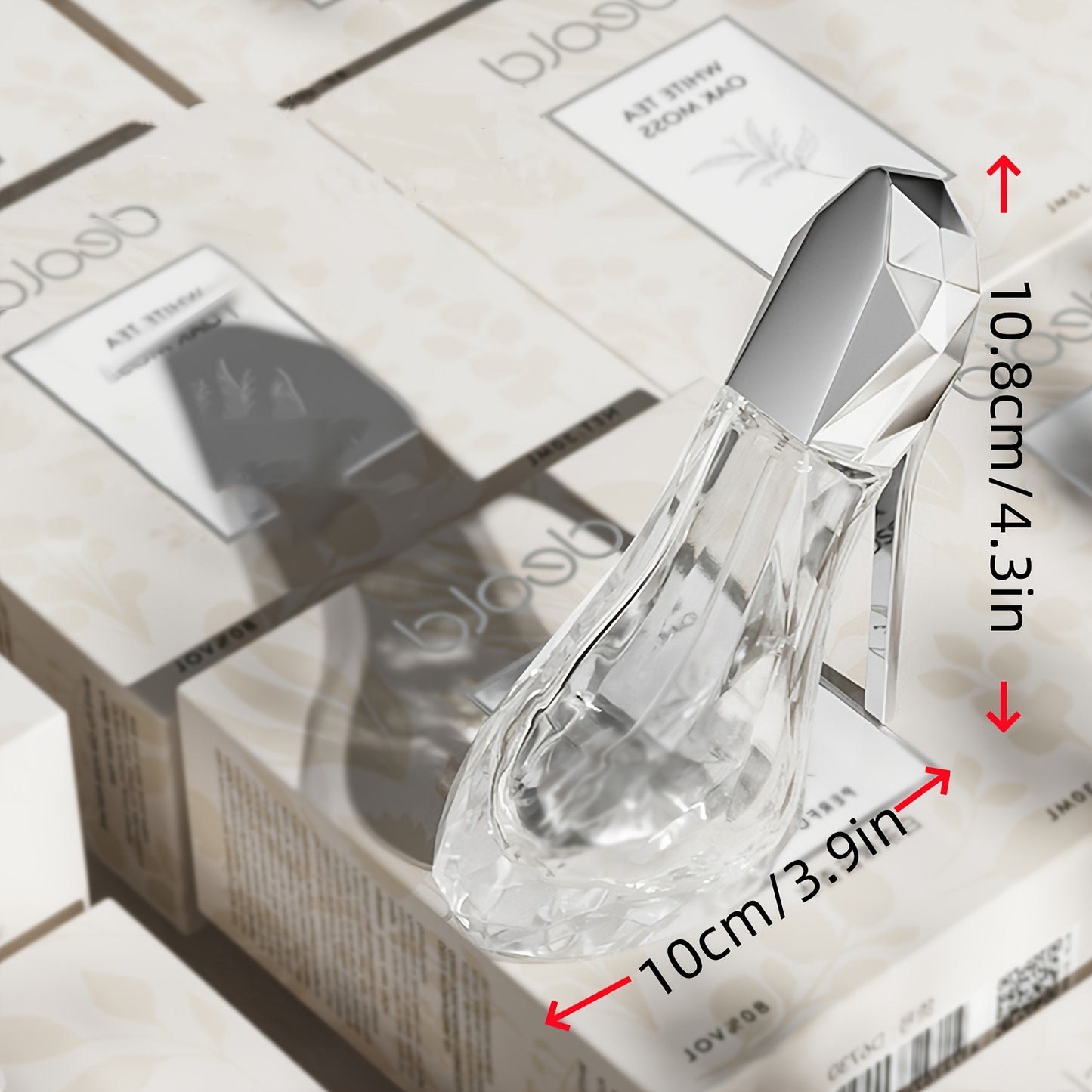 High Heel Styling Perfume Eau De Parfum Spray White Tea Natural Fragrance Parfum Long Lasting and Charming Personal Perfume for Women and Girls 1.01oz Valentine's Day Gift