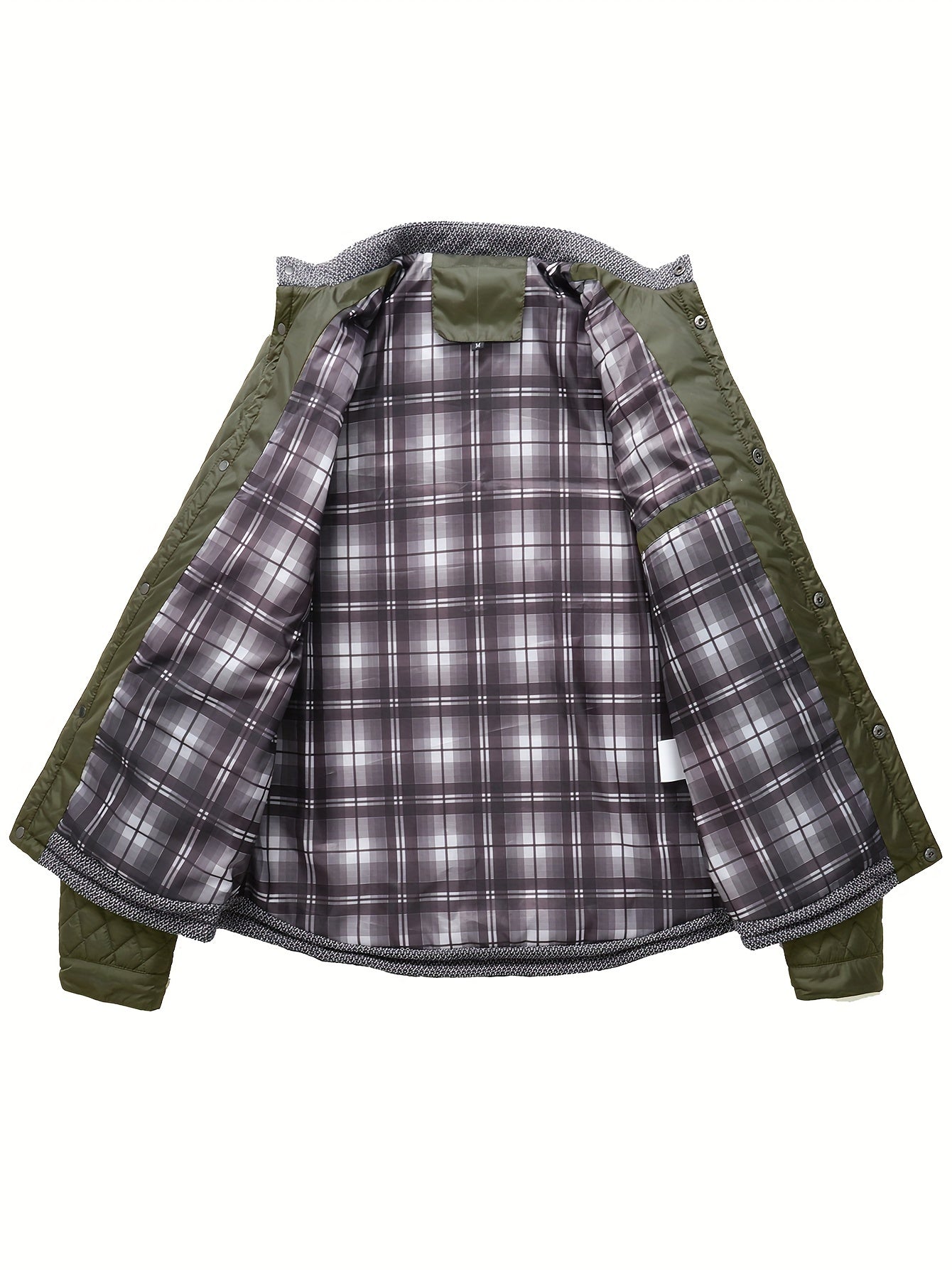 Warm & Lightweight Men's Quilted Winter Jacket - Casual Stand Collar Coat for Everyday Wear