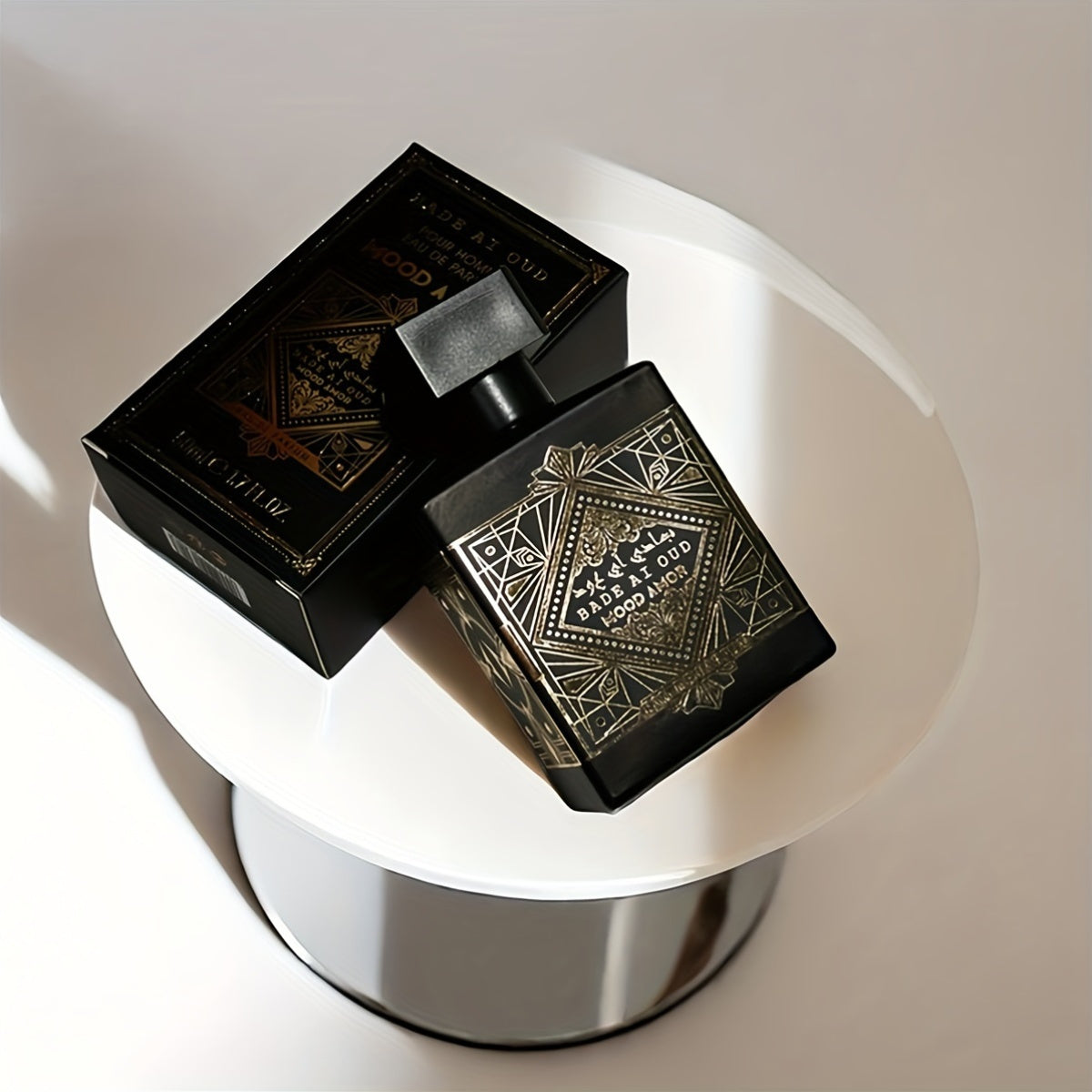 BADE A OUD MOOD AMOR Eau De Parfum - Woodsy And Floral Fragrance for Men And Women - 5-15% Alcohol Content - 1.69oz