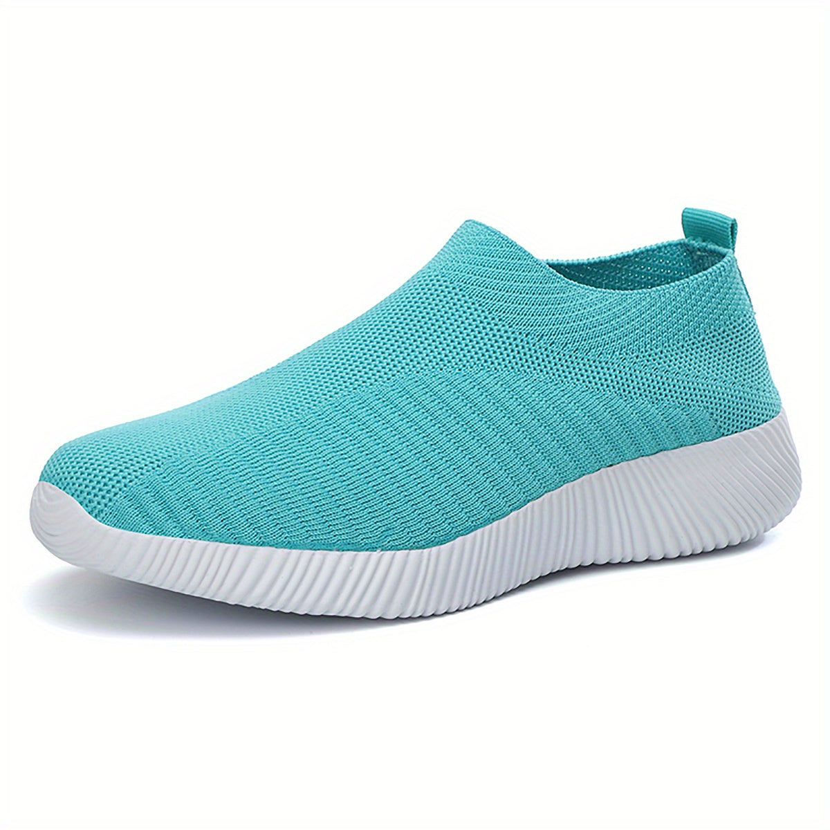 Lightweight Breathable Women's Slip-On Sneakers - Solid Color Low Top Design for Summer Casual Sports Shoes with EVA Sole and Comfort Insole