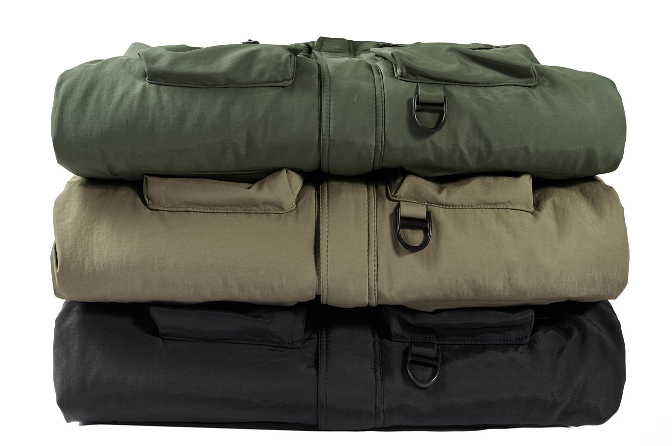 WarmthMax Cargo Jacket for Men - Fleece Lined, Removable Hood, Military Style, Water Resistant, Breathable, and Adjustable Fit for Outdoor Activities