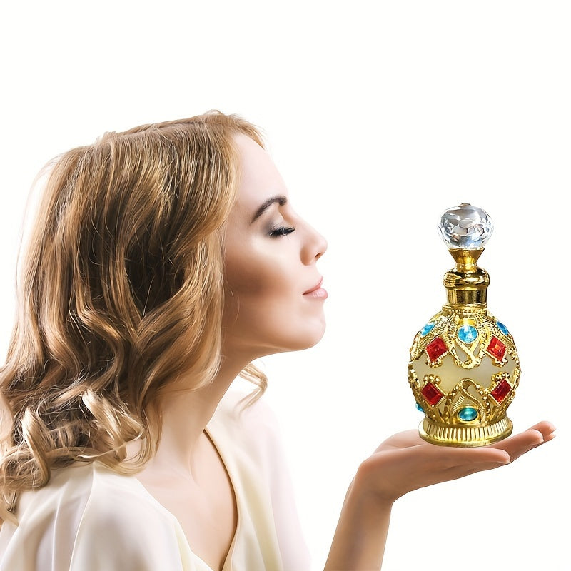 15ml Crazylife Arabian Crown Eau de Parfum - Seductive Exotic Fragrance in Glamorous Crystal Bottle - Perfect for Evening Glamour & Special Occasions