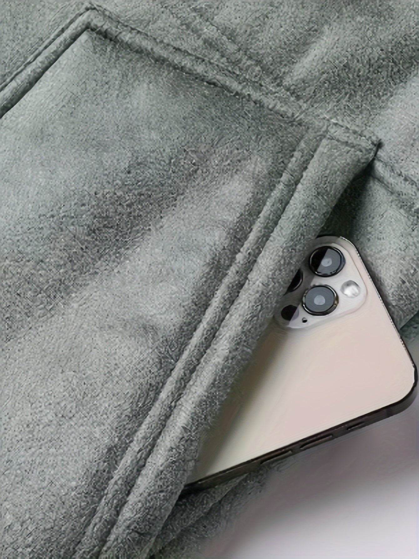 [Warm Hooded Vest] Warm & Windproof Men's Fleece-Lined Hooded Vest - Stylish Sleeveless Jacket with Zipper Pockets, Olive Green, Daily Comfort Vest | Hooded Jacket | Functional Pockets