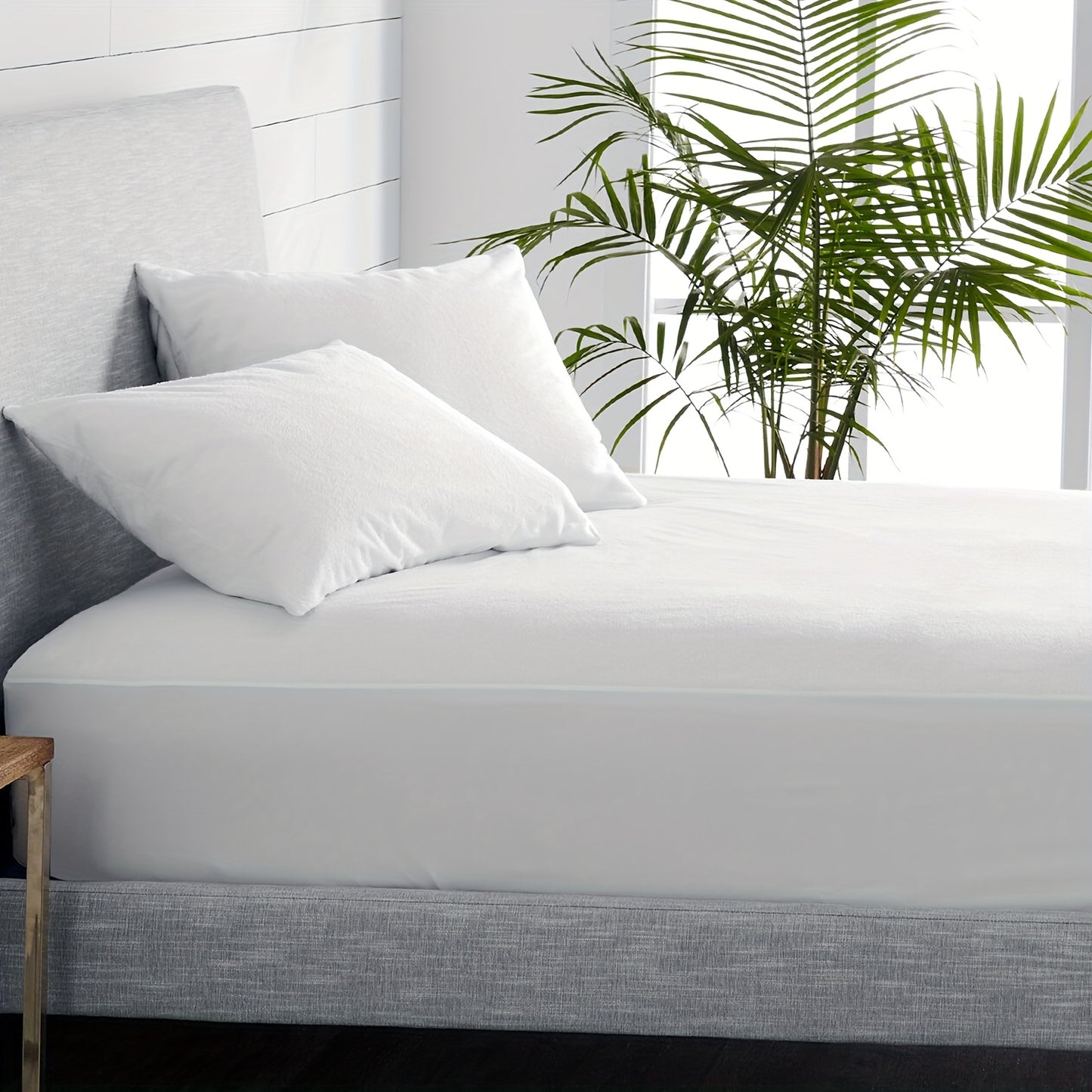 [3pcs Super Soft Bamboo Bed] Emircey 3pcs Set 100% Bamboo Fiber Bed, Super Soft, Comfortable - Hotel Luxury Bed Sheet+Pillowcase, Deep Pocket, Easy to Fit, Wrinkle Free, 1 Bed Sheet+2 Pillowcases