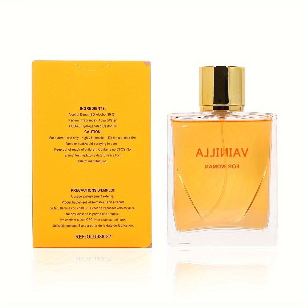 100ml Alluring Vanilla Musk Gardenia Eau De Parfum - Long-Lasting, Refreshing, and Seductive Fragrance for Women - Perfect Gift for Dating, Daily Life, and Special Occasions