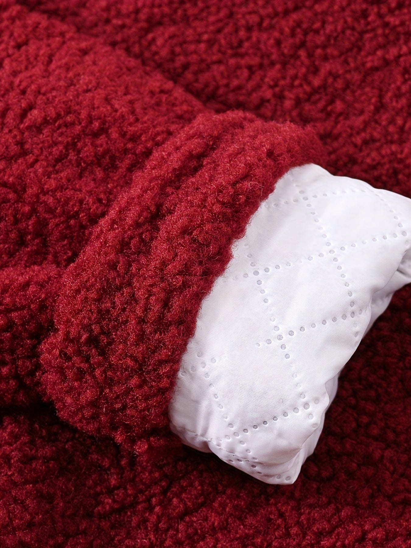 Girls' Cozy Fleece Jacket - Two-Tone Color Block with Plush Lining, Long Sleeves & Button Front, Casual Korean Style Winter Outerwear for Youngsters, Youngsters'S Winter Jacket | Buttonup Front Jacket | Plush Lining Jacket