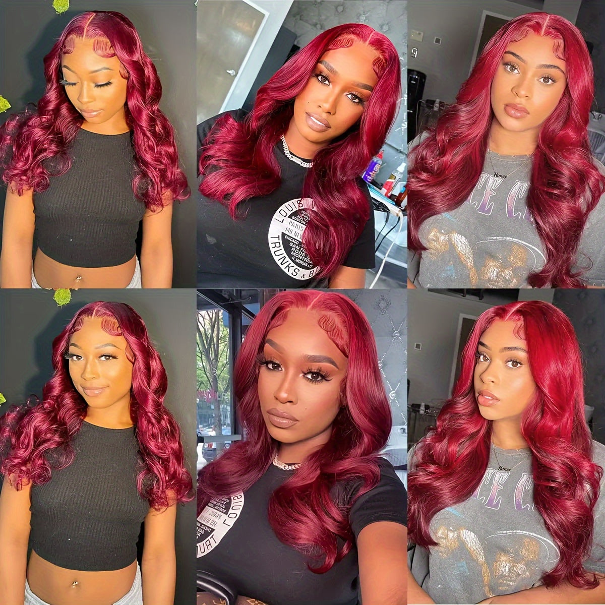 13X4 Lace Front Wig 99J Bob Body Wave 13X4 Lace Closure Wig Brazilian Remy Hair Human Hair For Women