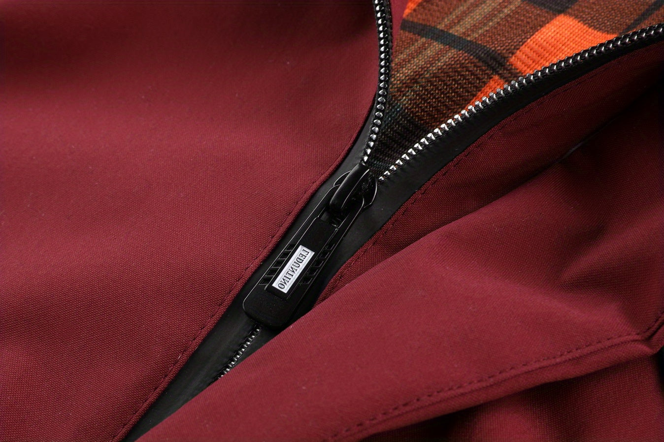 Mens Waterproof Zipper Pocket Hoodie Jacket - Stylish Drawstring Hood, Stretchy Comfort, Water-Repellent for Spring & Fall Outdoors