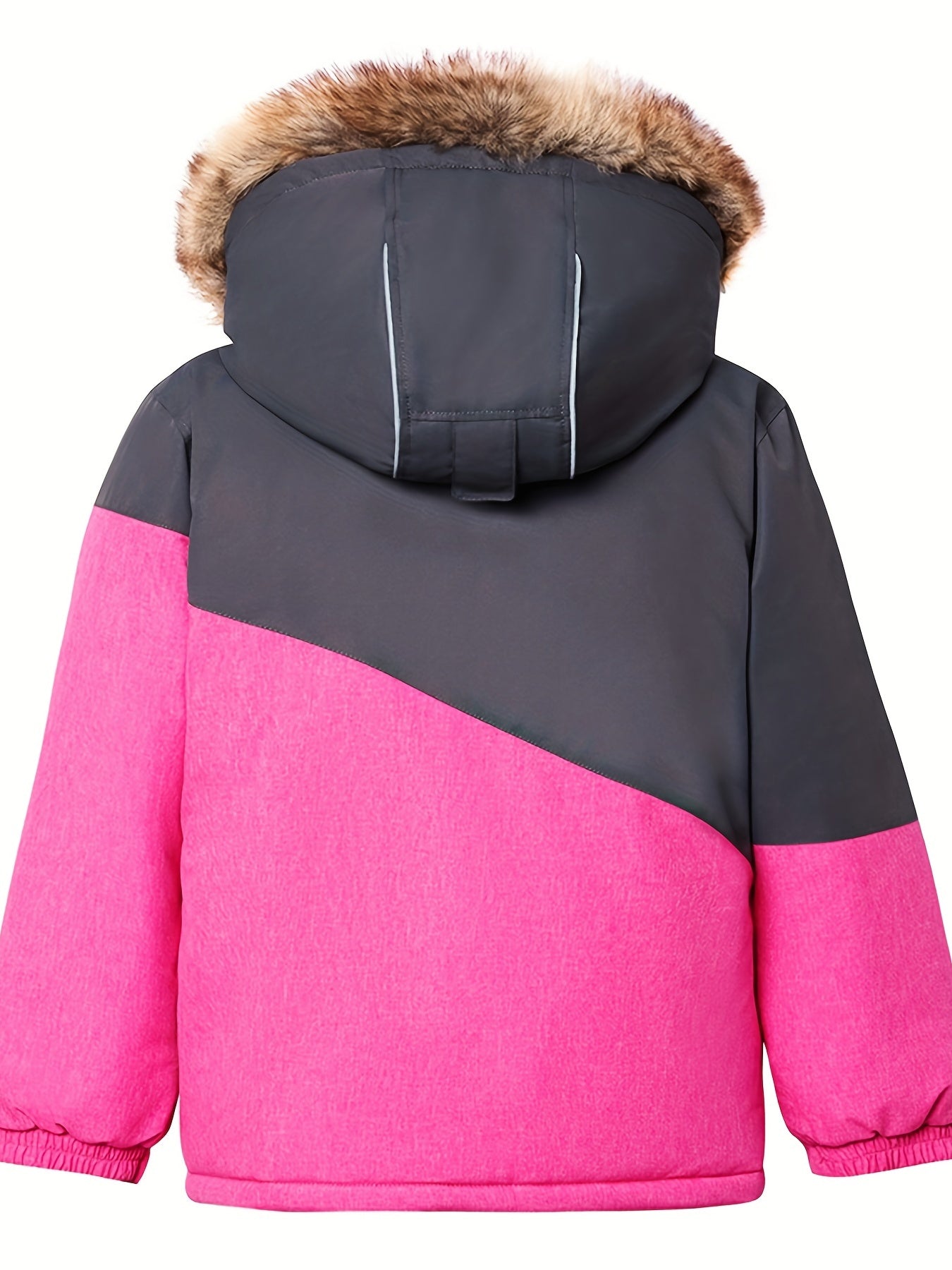 Kids' Waterproof and Warm Snowflake Ski Jacket - Insulated Hooded Winter Coat with Adjustable cuffs, Hem and Waistband - Ideal for Girls' Winter Outdoor Activities
