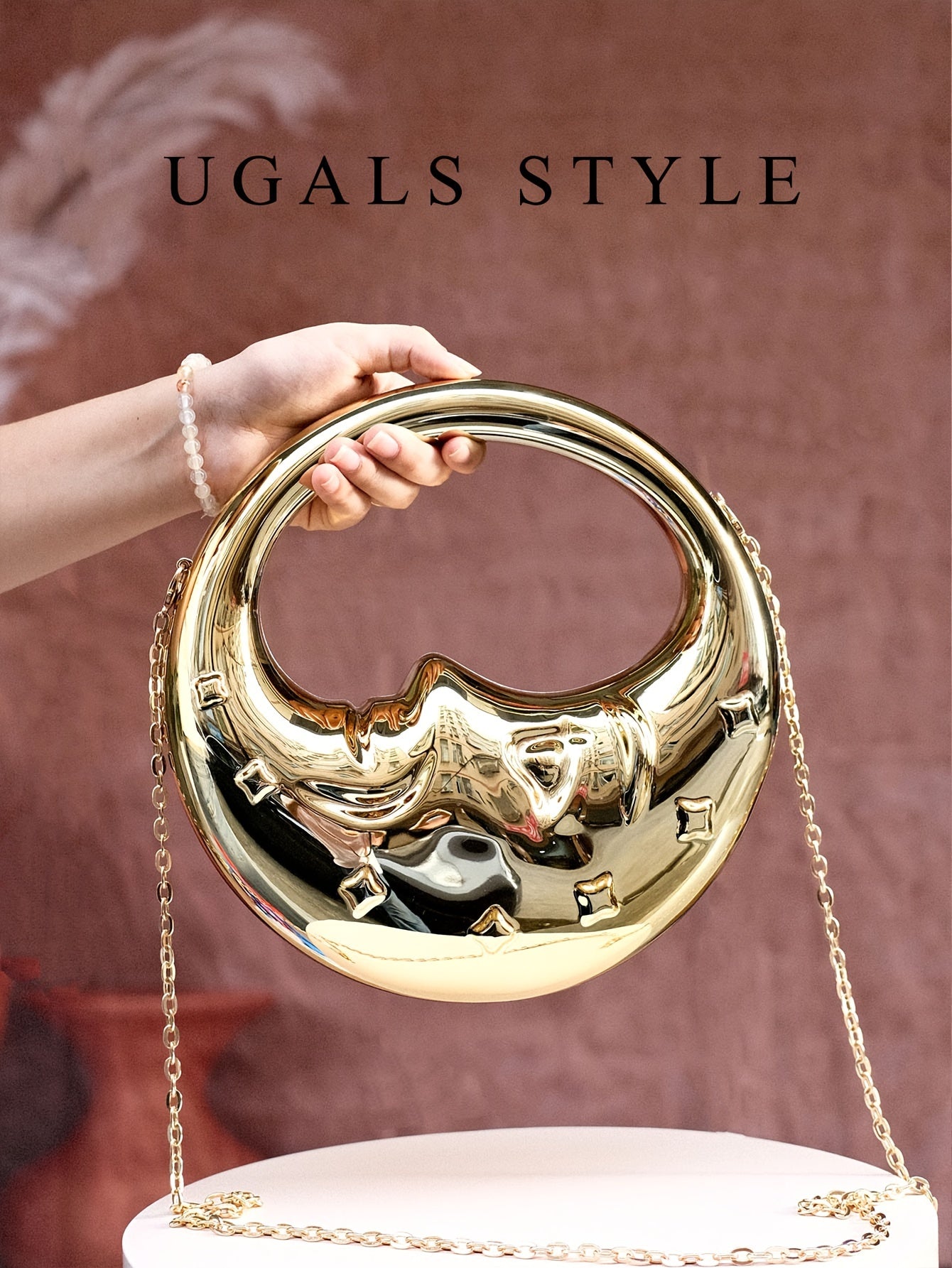 Luxury Women's Party Prom Box Evening Clutch Acrylic Transparent Clutch Waterproof Crossbody Bag Tready Bride Bag, Perfect For Party, Wedding, Dinner/Banquet, Matching With Wedding Dress,Formal Dresses, Prom Dress, Birthday D