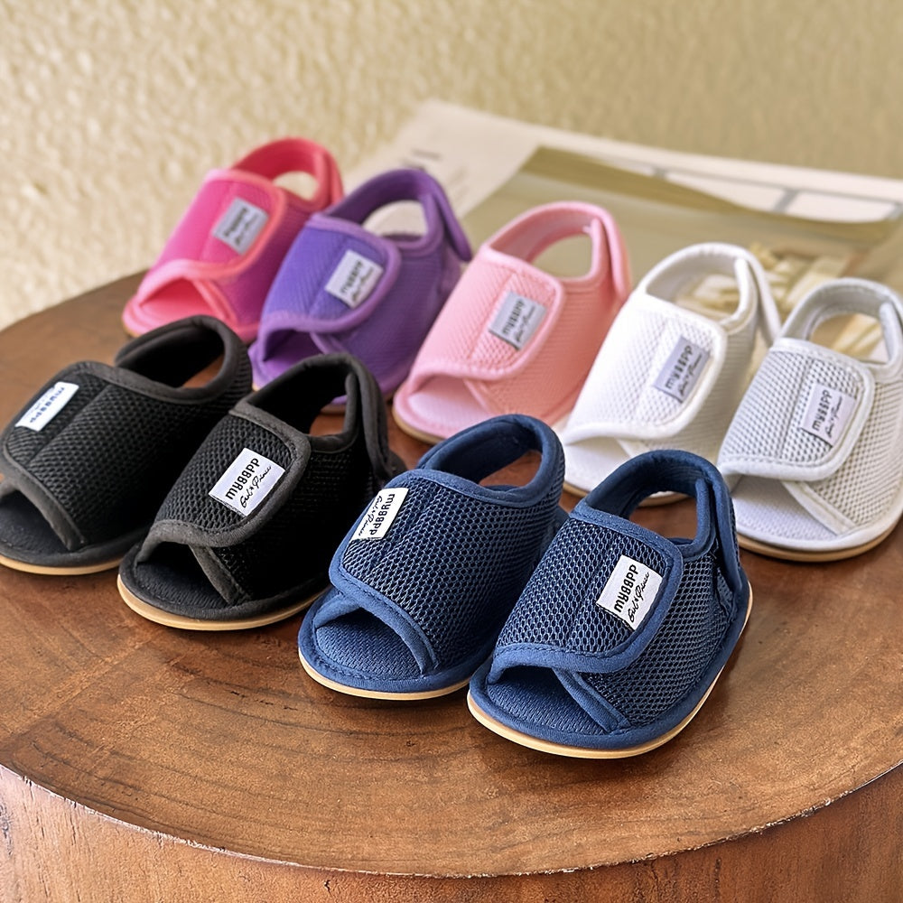 Baby Girls Boys Mesh Breathable Sandals New Soft Crib Shoes First Walker Shoes Beach Shoes For Newborn Infant, Spring And Summer