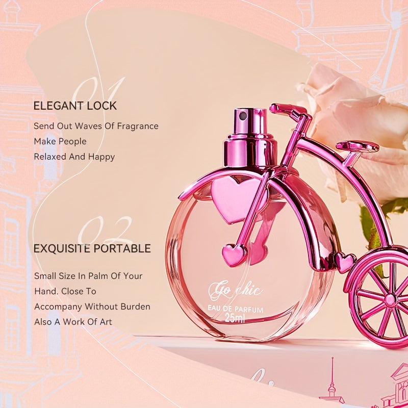 25ML Pink Intense Perfume Bike Styling Refreshing Oriental Floral Fragrance Parfum Spray with Gift Box Package Lasting and Charming Personal for Women