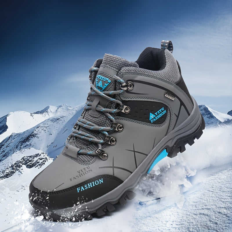 Men's Fashion Hiking Boots, Lightweight Wear-resistant Non-slip Durable Comfortable Boots For Outdoor Hiking Trekking Camping