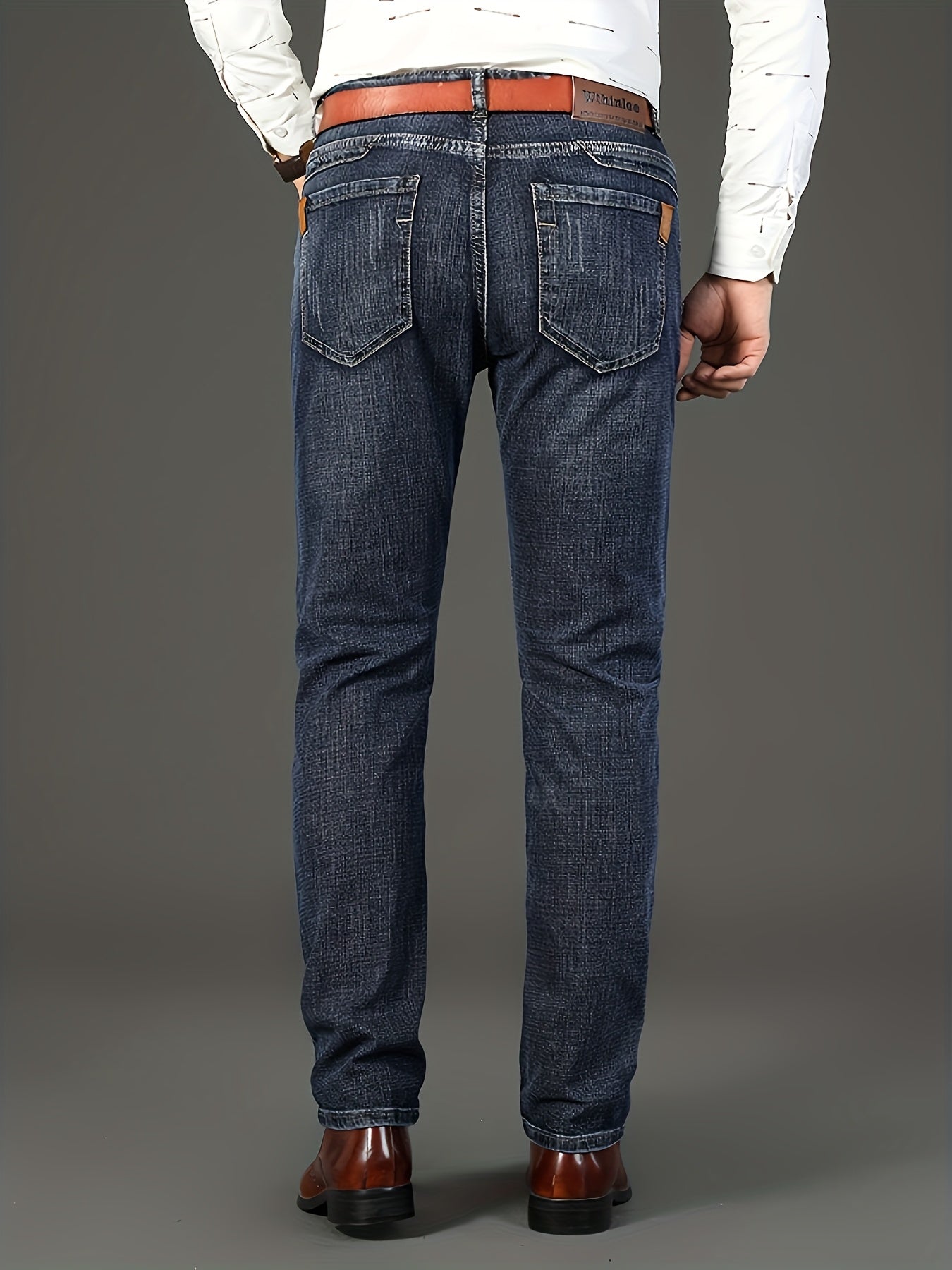 New Seasonal Chinese-Style Straight-Leg Jeans for Men, Suitable for Business And Casual Wear.