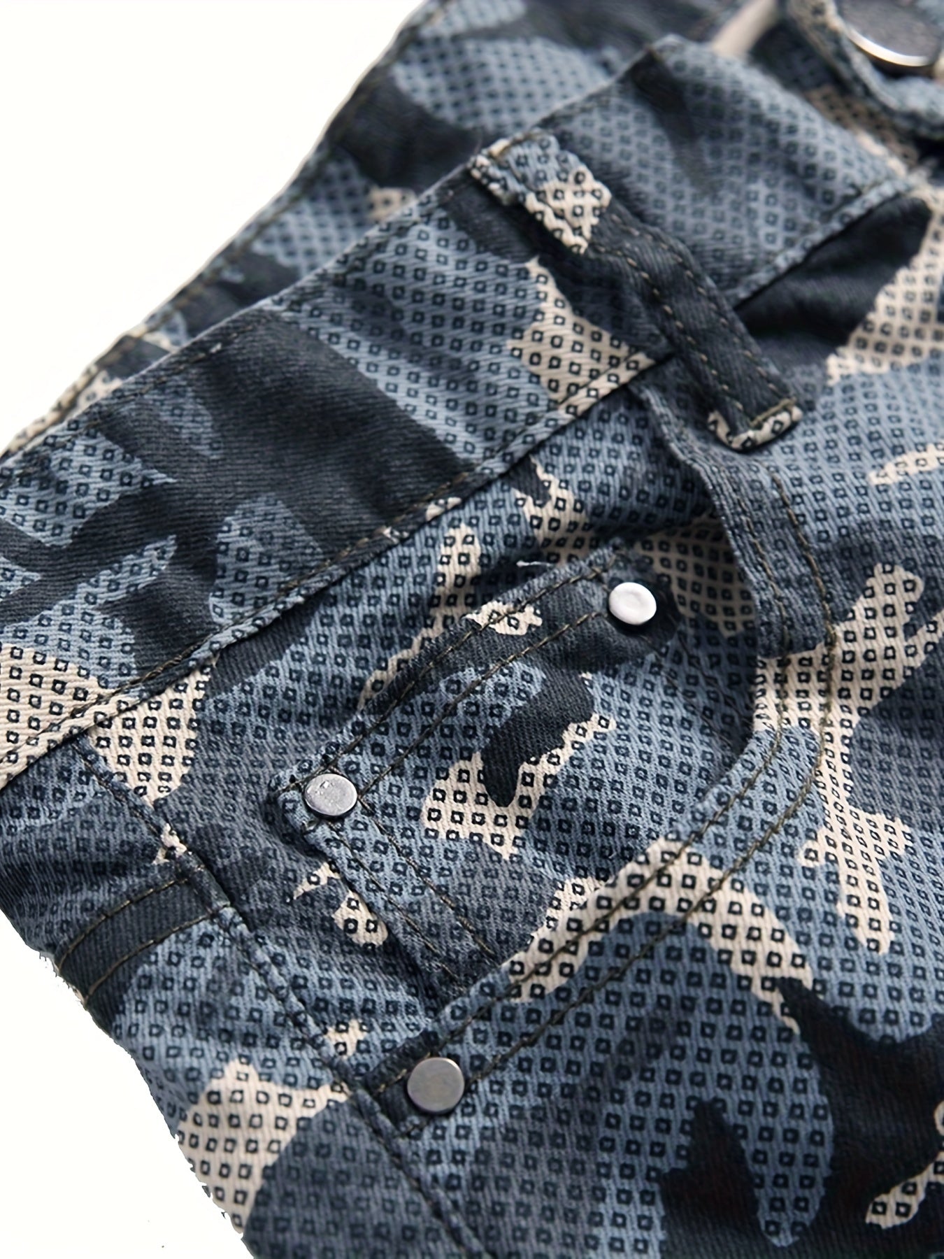 Mens Printed Jeans - Premium Jeans for Men Slim Fit - Skinny Stretch Denim Printed Pants for Men